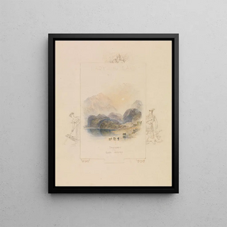 Joseph Mallord William Turner - Design for an Illustration for Walter Scotts Lady of the Lake Loch Achray.webp