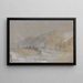 River landscape painting with fishermen at the weir - Joseph Mallord William Turner — framed artwork on a wall