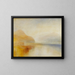 The Inverary Harbour, Loch Fyne, in the morning - Joseph Mallord William Turner — framed artwork on a wall