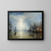 Les charbonniers déchargeant des charbonnets au clair de lune - Joseph Mallord William Turner — framed artwork on a wall