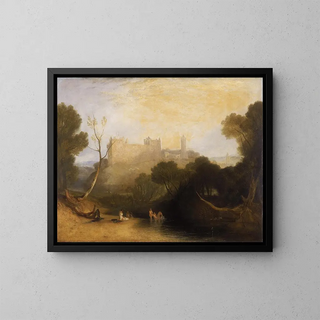 Palais de Linlithgow - Joseph Mallord William Turner — framed artwork on a wall