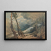 the Mer de Glace in the Chamonix Valley, Switzerland - Joseph Mallord William Turner — framed artwork on a wall
