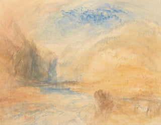 Mountain landscape painting with lake - Joseph Mallord William Turner — artwork view