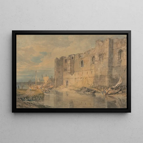 Newark upon Trent - Joseph Mallord William Turner — framed artwork on a wall