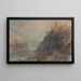 Rheinfels, vue vers Katz et Gourhausen - Joseph Mallord William Turner — framed artwork on a wall