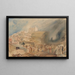 Hill of Sainte-Catherine Guildford Surrey - Joseph Mallord William Turner — framed artwork on a wall