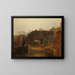 Saltash painting with the ferry, Cornwall - Joseph Mallord William Turner — framed artwork on a wall
