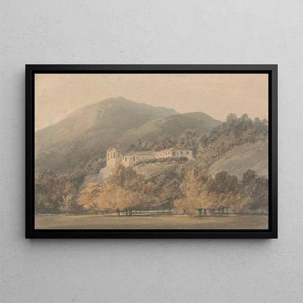 Santa Lucia, a convent near Caserta - Joseph Mallord William Turner — framed artwork on a wall