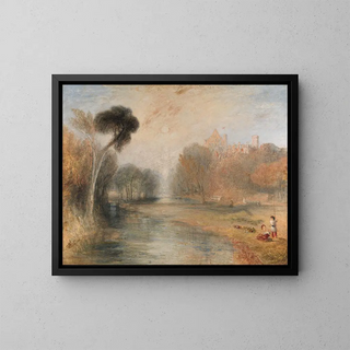 Château de Rosenau à Cobourg - Joseph Mallord William Turner — framed artwork on a wall