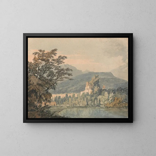 Villa de Sir William Hamilton - Joseph Mallord William Turner — framed artwork on a wall