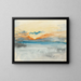 Sunset on the Water - Joseph Mallord William Turner — framed artwork on a wall