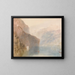 Chapel Tells, Lake Lucerne - Joseph Mallord William Turner — framed artwork on a wall