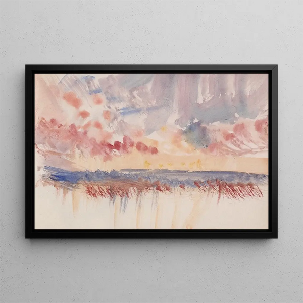 The Sketchbook of Channel 29 - Joseph Mallord William Turner — framed artwork on a wall