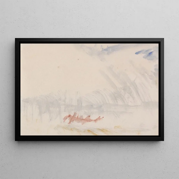 The Sketchbook of the Channel 30 - Joseph Mallord William Turner — framed artwork on a wall