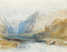 The Domleschg Valley view towards the north towards the Rothenbrunnen chasm - Joseph Mallord William Turner — artwork view