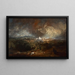 The Fifth Plague of Egypt - Joseph Mallord William Turner — framed artwork on a wall
