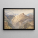 the Fort of the Esseillon, Val de la Maurienne, France - Joseph Mallord William Turner — framed artwork on a wall