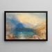 Le lac de Zoug - Joseph Mallord William Turner — framed artwork on a wall