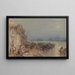 Sunset in Tours Looking Back - Joseph Mallord William Turner — framed artwork on a wall