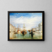 Venice from the Porch of the Madonna della Salute - Joseph Mallord William Turner — framed artwork on a wall