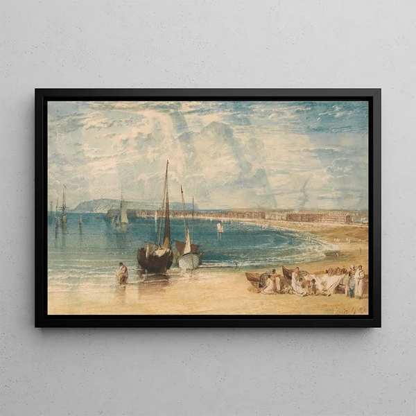 Weymouth Painting - Joseph Mallord William Turner — framed artwork on a wall