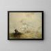 Whalers - Joseph Mallord William Turner — framed artwork on a wall
