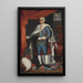 Portrait painting of the Marquis del Jaral de Berrio, Count of San Mateo de Valparaiso - Joseph Mariano Farfán de los Godos y Miranda — framed artwork on a wall