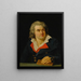 Portrait painting of D. F. Desrues - Joseph Marie Vien the Younger — framed artwork on a wall