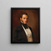 Portrait of Franz Glich aged 37 - Joseph Mathias von Trenkwald — framed artwork on a wall