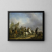 The Horse Race - Joseph Moerenhout — framed artwork on a wall
