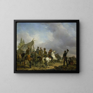 The Horse Race - Joseph Moerenhout — framed artwork on a wall