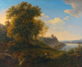 Landscape Painting of the Danube - Joseph Messmer — artwork view