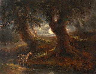 Part of the forest in moonlight - Joseph Messmer — artwork view