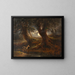 Part of the forest in moonlight - Joseph Messmer — framed artwork on a wall