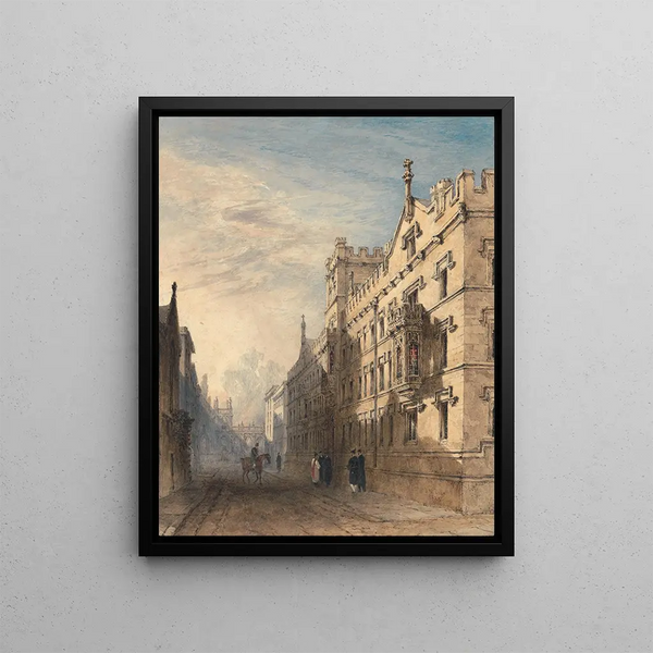 College of Exeter at Oxford - Joseph Murray Ince — framed artwork on a wall