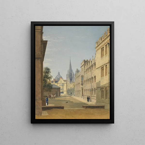 Oriel College Oxford - Joseph Murray Ince — framed artwork on a wall