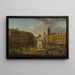Charing Cross with the statue of King Charles I and Northumberland House - Joseph Nickolls — framed artwork on a wall