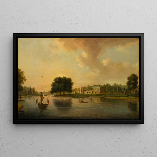Orleans House Twickenham - Joseph Nickolls — framed artwork on a wall