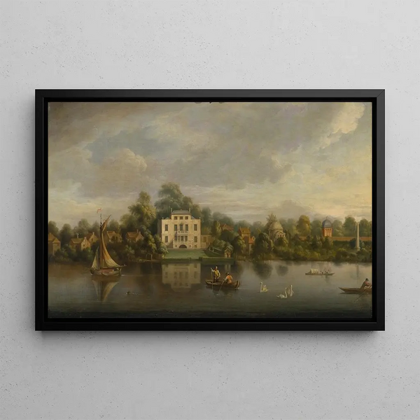 Villa du Pape à Twickenham - Joseph Nickolls — framed artwork on a wall