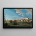 The Thames at Tower of London with London Bridge and St Paul in the distance - Joseph Nickolls — framed artwork on a wall