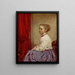 Portrait Painting of Amelia G. Studley - Joseph Oriel Eaton — framed artwork on a wall