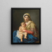 Virgin and Child Painting - Joseph Paelinck — framed artwork on a wall