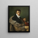 Self-portrait Painting - Joseph Paelinck — framed artwork on a wall
