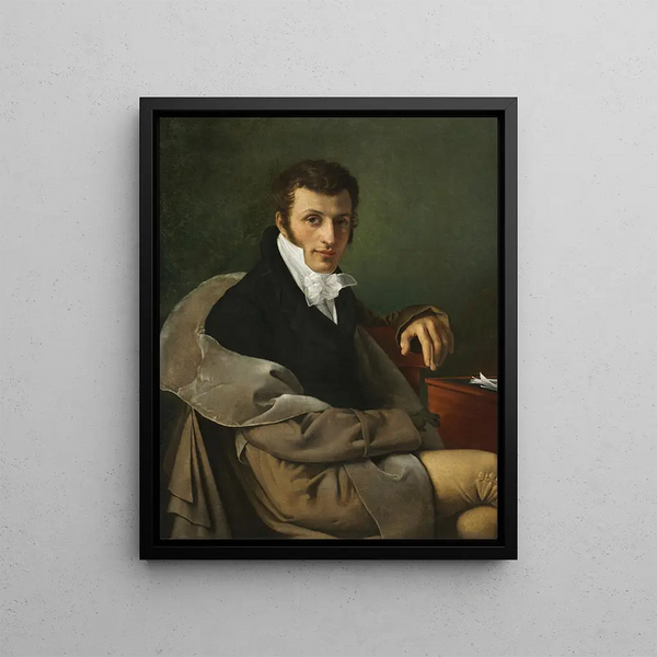 Self-portrait Painting - Joseph Paelinck — framed artwork on a wall