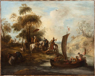 Falcon Hunt - Joseph Parrocel — artwork view