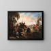 Lion Hunt - Joseph Parrocel — framed artwork on a wall