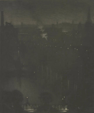 Joseph Pennell - Charing Cross Bridge at night.webp