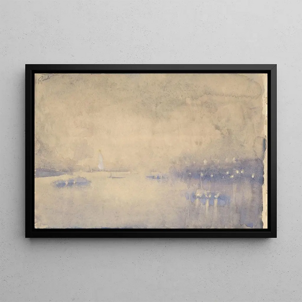 Illumination - Joseph Pennell — framed artwork on a wall