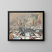 Port of New York - Joseph Pennell — framed artwork on a wall