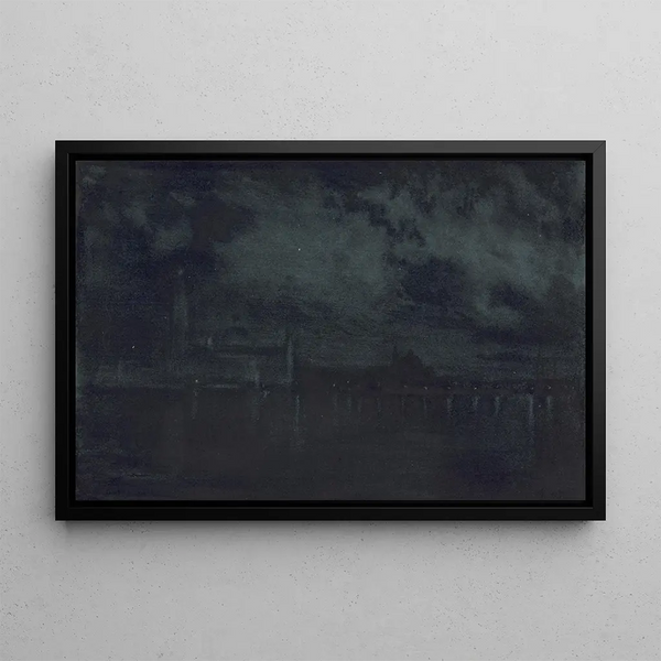 Palais la Nuit - Joseph Pennell — framed artwork on a wall